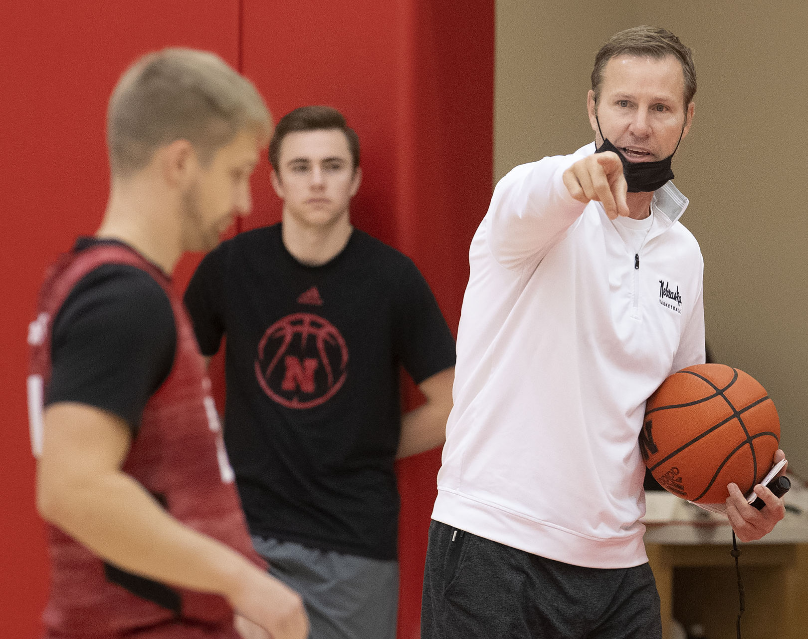 NU men's basketball practice, 10.5